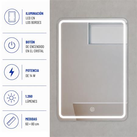 Espejo de baño 60X80CM LED Serie Atenas BT2132 - Imagen 3