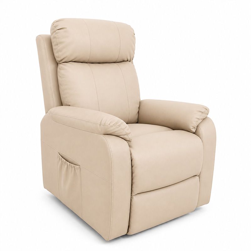 Sillón Power Lift Mod. Toledo Beige Elevador, Reclinable, Masaje y Calor - Imagen 4