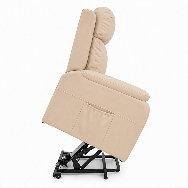 Sillón Power Lift Mod. Toledo Beige Elevador, Reclinable, Masaje y Calor - Imagen 5