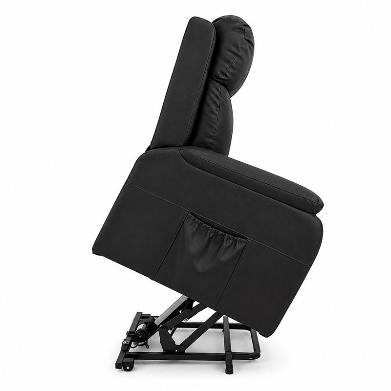 Sillón Power Lift Mod. Toledo Negro Elevador, Reclinable, Masaje y Calor - Imagen 5