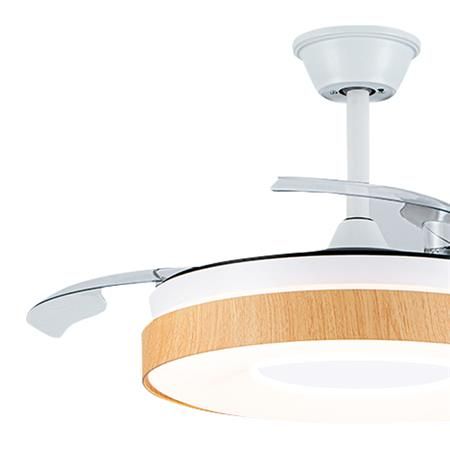 Ventilador de techo con luz LED y aspas retractiles 42" 30W LH2334 - Imagen 2