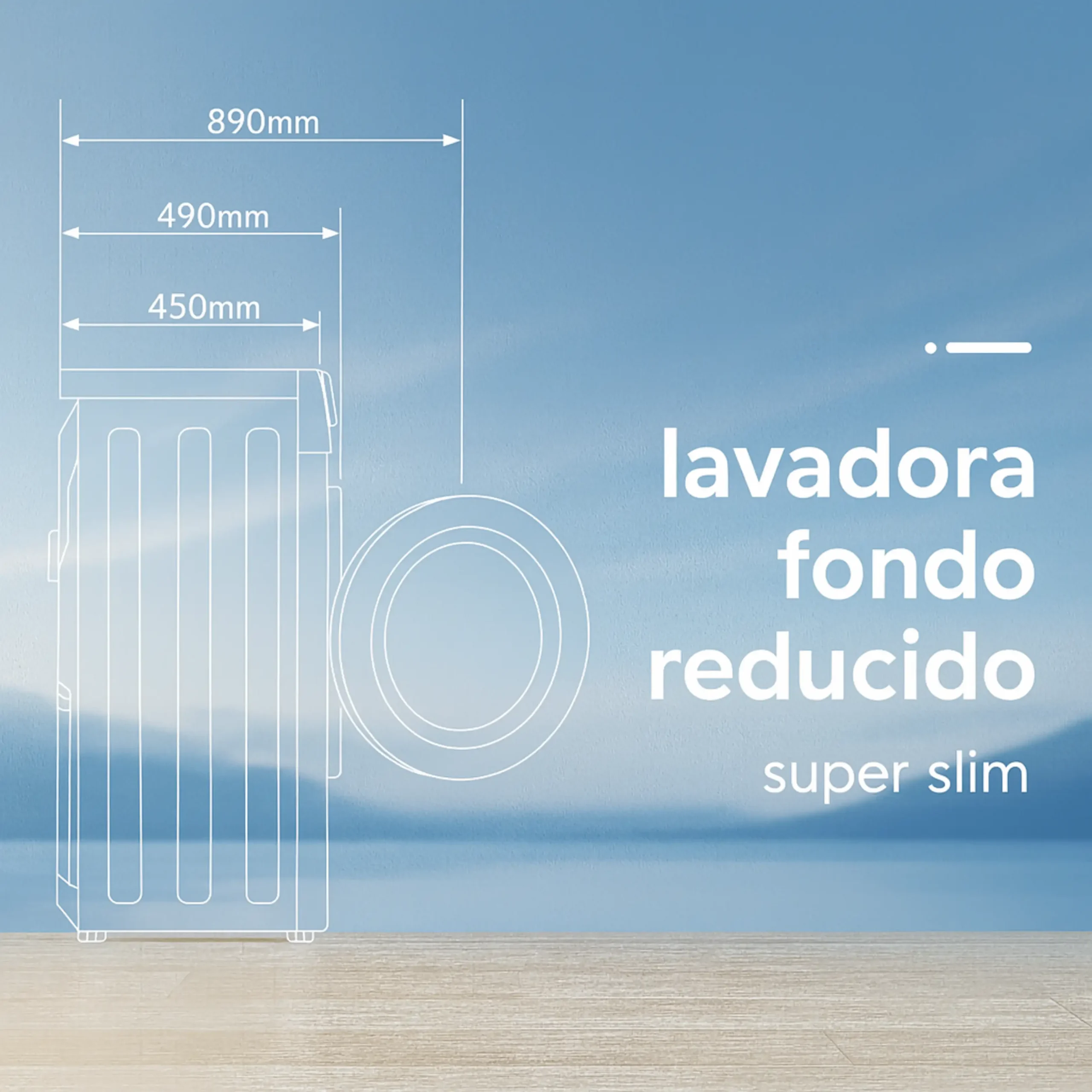 Lavadora de carga frontal 8kg VOK EVW-8BAWL2412 - Imagen 6