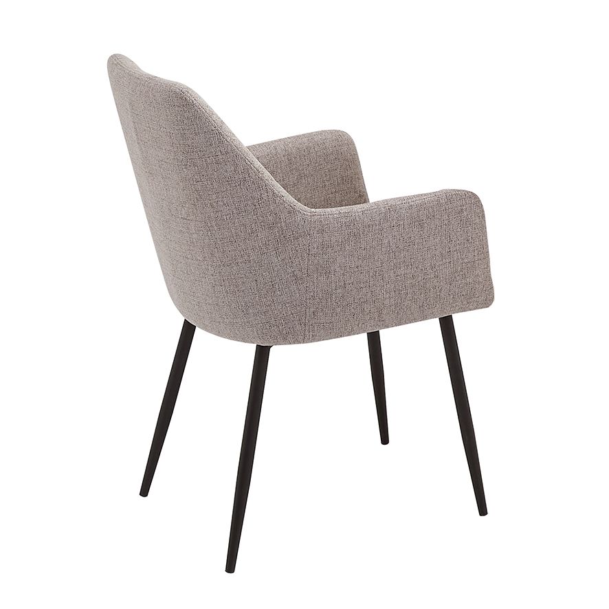 Juego de 2 sillones Devon Beige Tapizados Tela Neve - Imagen 3