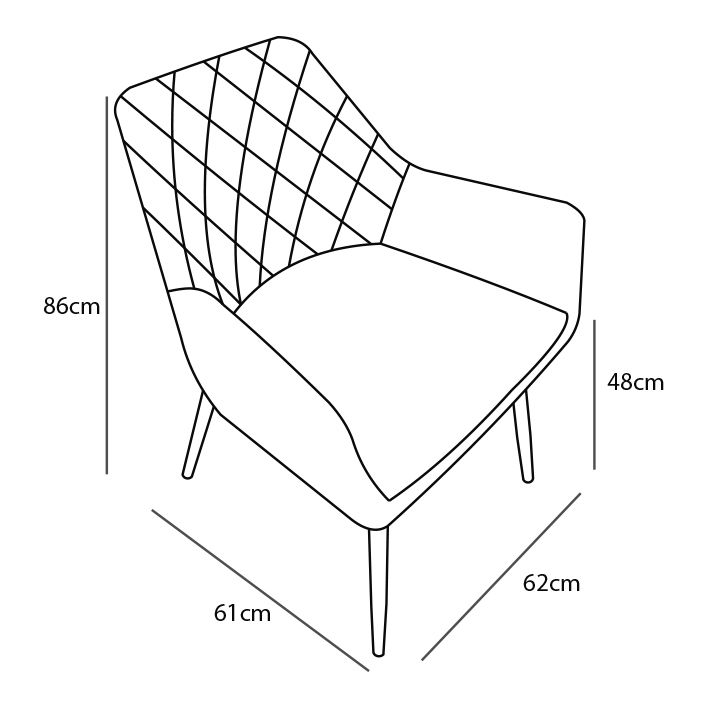 Juego de 2 sillones Devon Beige Tapizados Tela Neve - Imagen 6