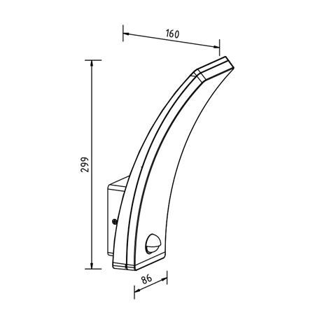 Aplique LED de pared para exterior de 13W AM131285 - Imagen 2