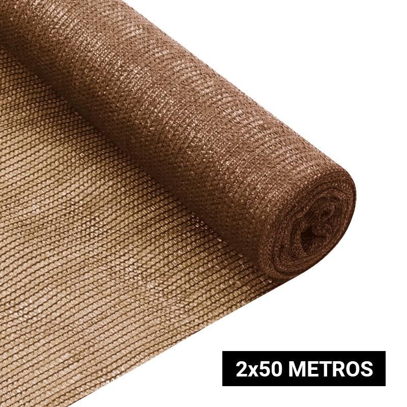 Malla de sombreo marrón 2X50M DG1130