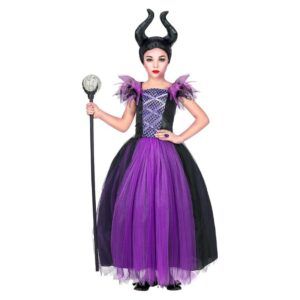 Disfraz Maléfica Infantil Hada Malvada Talla 104 2-3 años Halloween