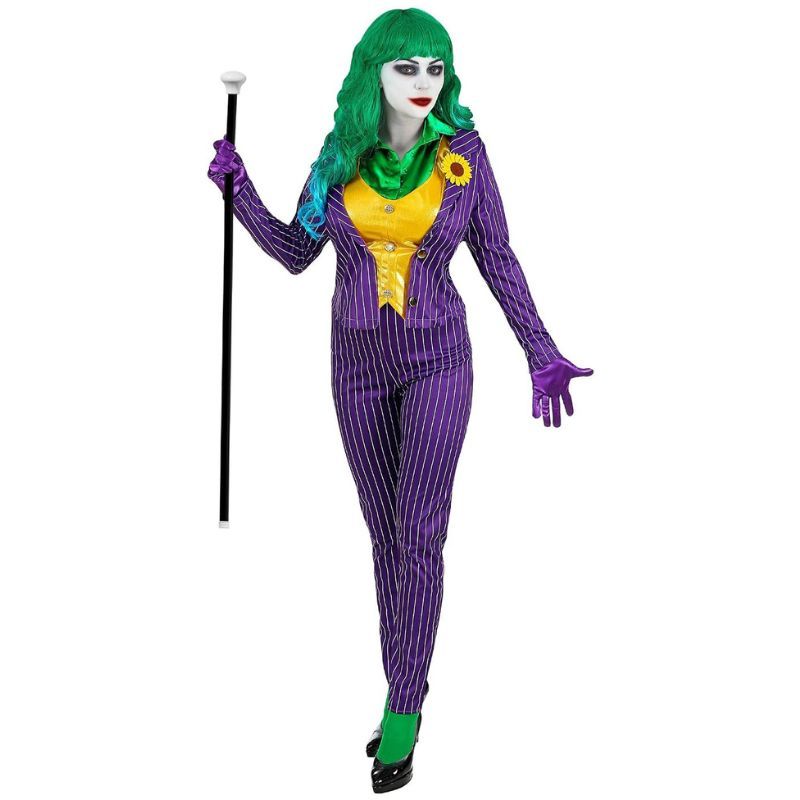 Disfraz Payaso Malvado Joker mujer Talla M Halloween