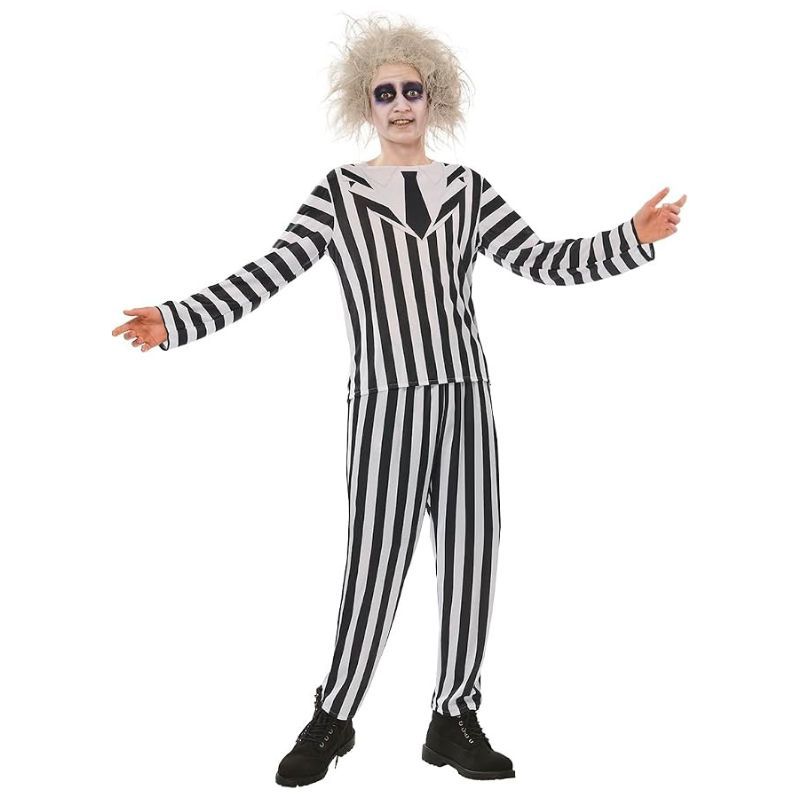 Disfraz BeetleJuice Dos piezas Talla L Halloween