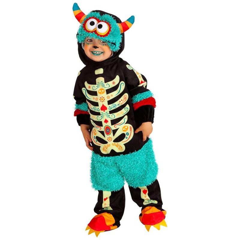 Disfraz Monster Catrina para Bebé Talla T 1-2 Años Halloween