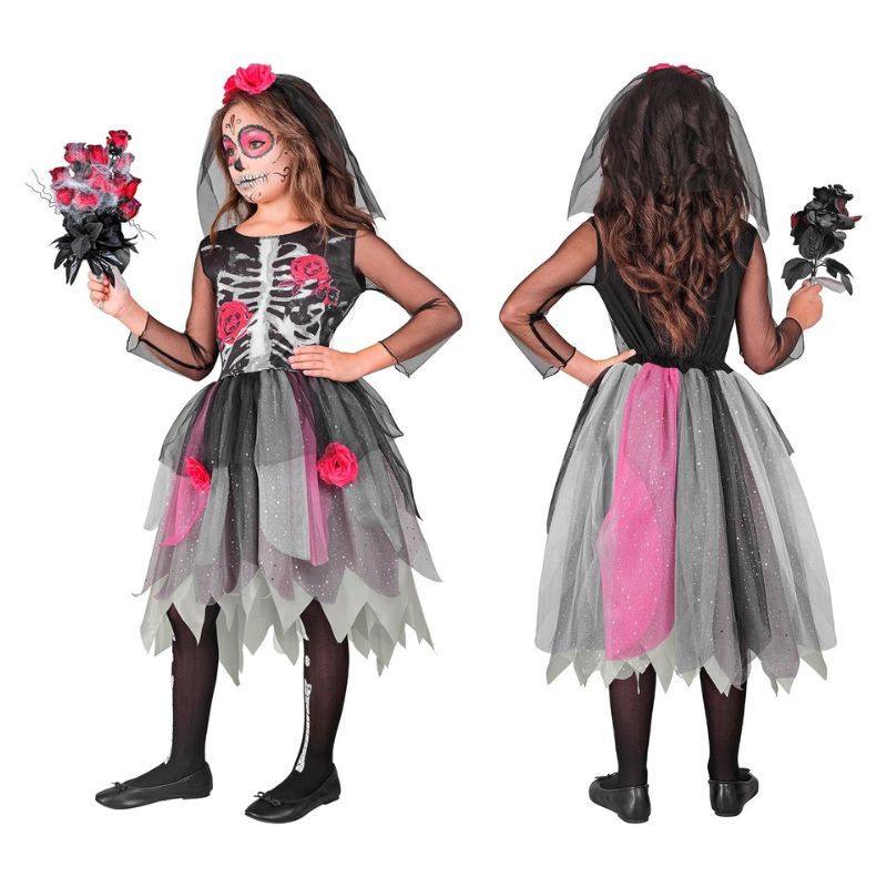 Disfraz Esqueleto Completo para niños Talla 158 Halloween - Imagen 2