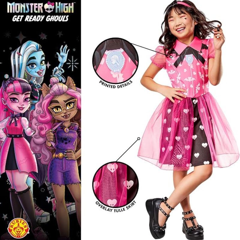 Disfraz Draculaura Monster High 9-10 años Halloween - Imagen 2