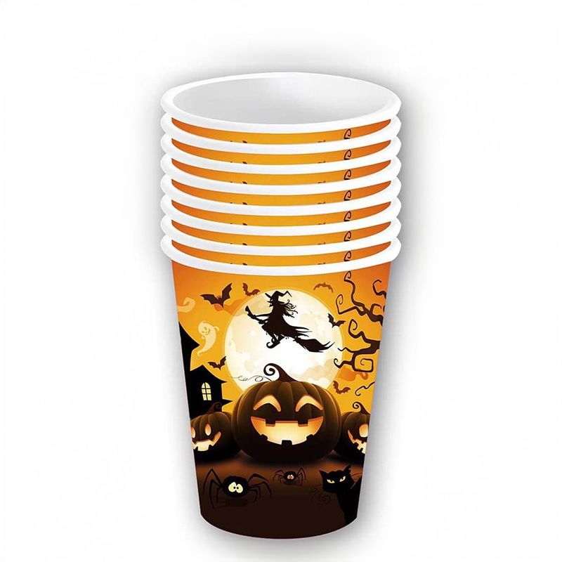 Vasos Desechables Halloween Fiestas Guirca 240 ml – Pack 6 Unidades
