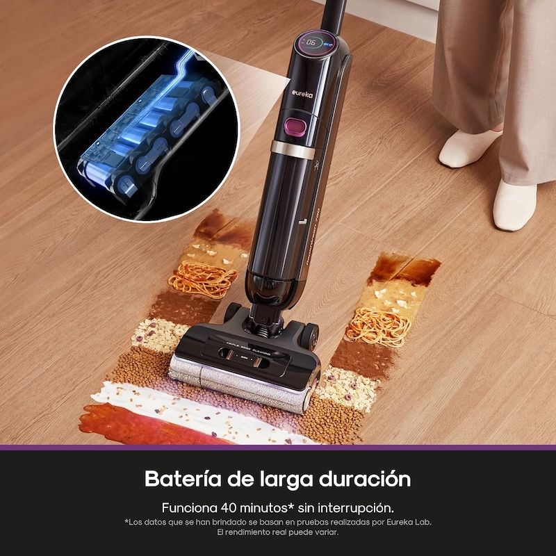 Aspirador Vertical sin cable seco-húmedo EUREKA RapidWash NEW730 - Imagen 5