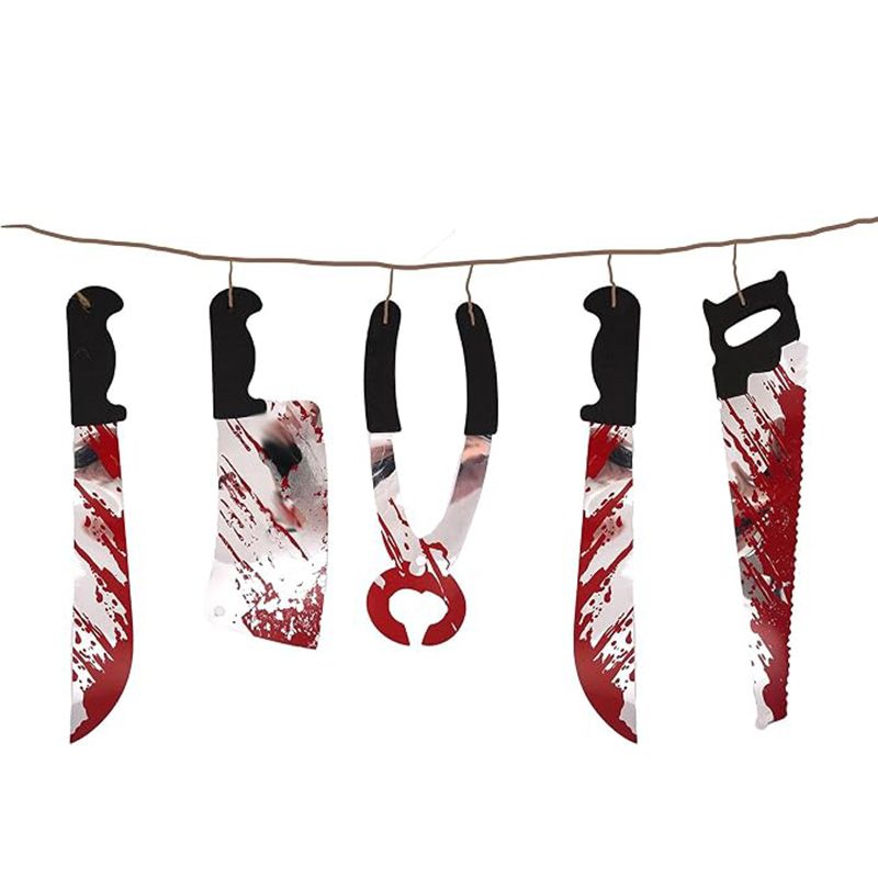 Guirnalda Halloween Armas Sangrientas 1,8 m Henbrandt
