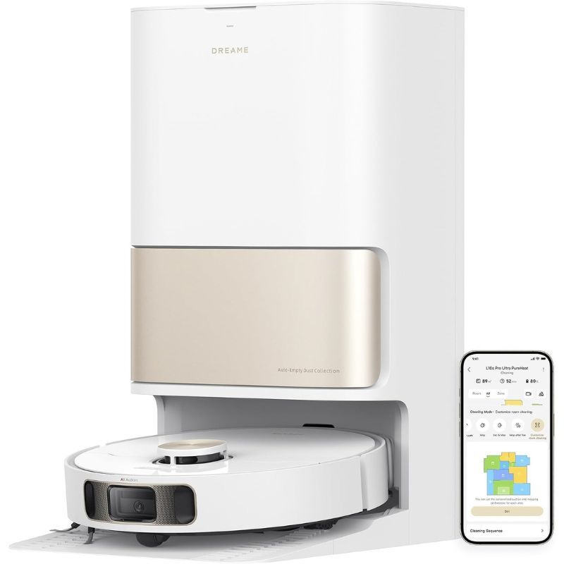 Robot Aspirador y Fregasuelos con Autovaciado DreameBot L10s Pro Ultra Heat 7000Pa