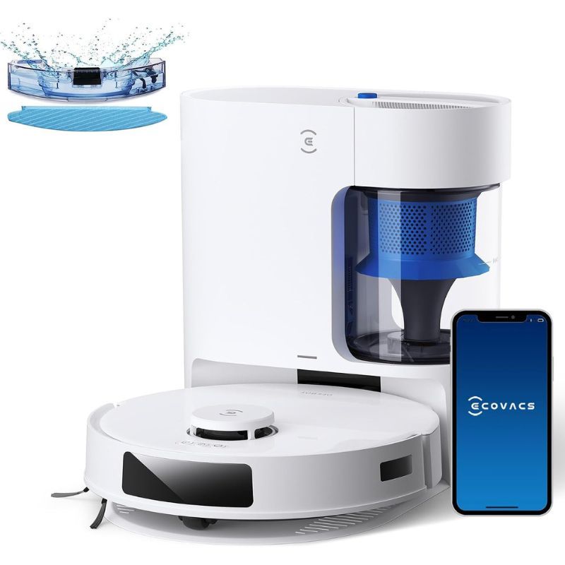 Robot Aspirador y Fregasuelos con Autovaciado ECOVACS DEEBOT N20 Plus 8000Pa