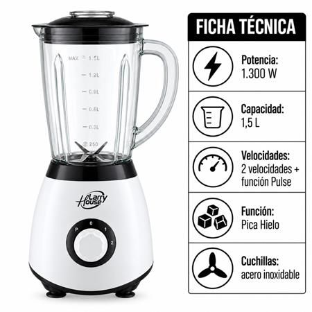 Batidora de Vaso 1,5 L 1300W LH1716 - Imagen 6