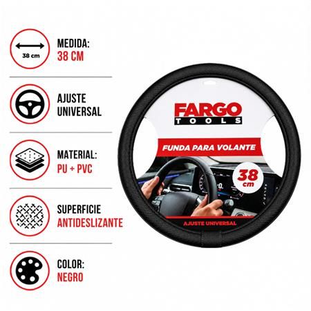 Funda para Volante Universal Negra 38 cm Fargo Tools FT1556 - Imagen 3