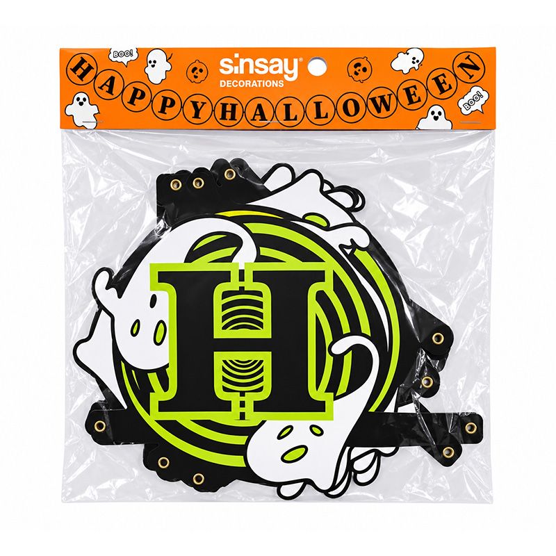 Guirnalda Happy Halloween con Fantasmas – Decoración de Halloween